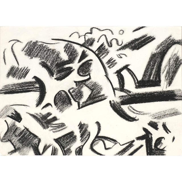 Abstract Expressionism Mid Century Modern East Bay II Abstracted Landscape by Erle Loran For Sale - Image 3 of 5