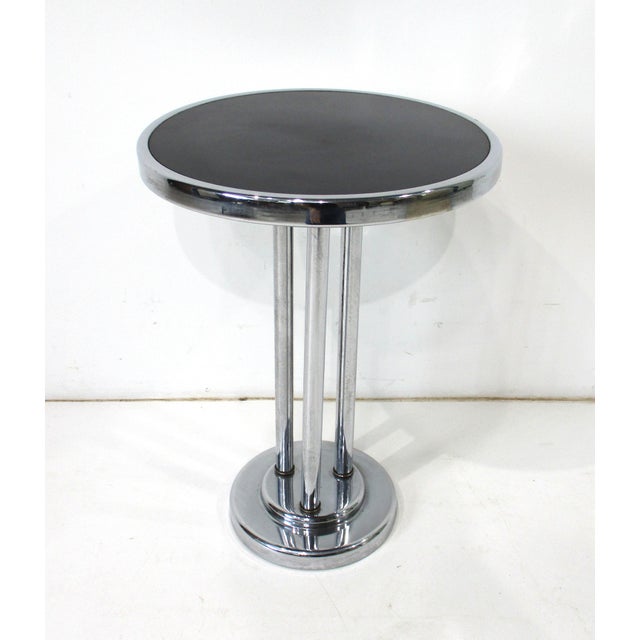 Art Deco Wolfgang Hoffman Art Deco Side Cigarette Table for Howell Co. For Sale - Image 3 of 9