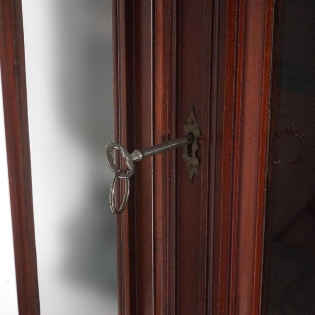 Rj Horner Mahogany Bow Front Bookcase Circa 1890 For Sale - Image 18 of 18