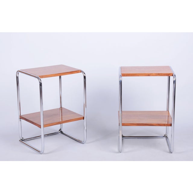 Bauhaus Bedside Tables by M. Breuer for Thonet, Germany, 1920s, Set of 2 For Sale - Image 16 of 16