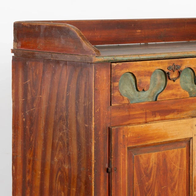 Mid 19th Century Original Painted Sideboard Cabinet From Sweden, Circa 1820-40 For Sale - Image 5 of 12