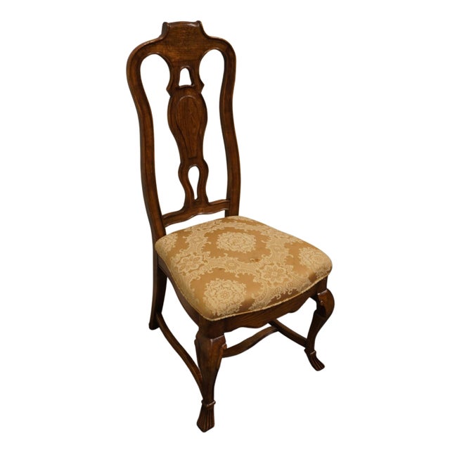 Neoclassical Set of 6 Hibriten Furniture Italian Neoclassical Tuscan Style Splat Back Dining Side Chairs 637-555 For Sale - Image 3 of 13