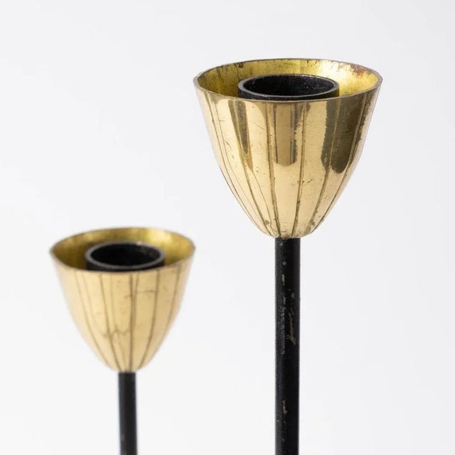 1970s Vintage Candleholder by Gunnar Ander for Ystad Metall, 1950s For Sale - Image 5 of 10