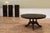 Round-to-Oval Expandable Dining Room Table, Dark Mahogany Modern Dining Table, Seats 12 For Sale - Image 4 of 12