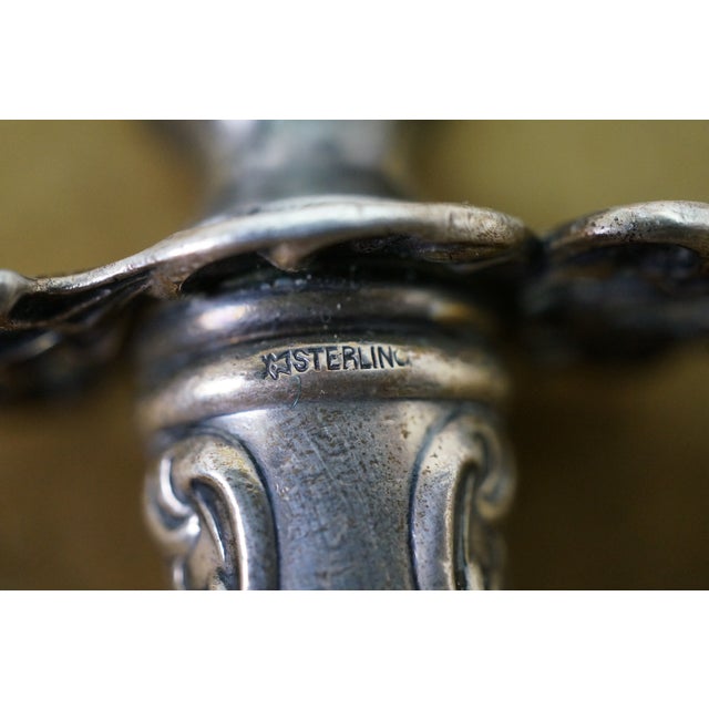 Antique R. Wallace Sterling Silver Baroque Waverly Meat Carving Roasting - 3 pcs For Sale - Image 10 of 11