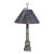 19th Century French Directoire Hand-Painted Tole Table Lamp With Military Scenes For Sale