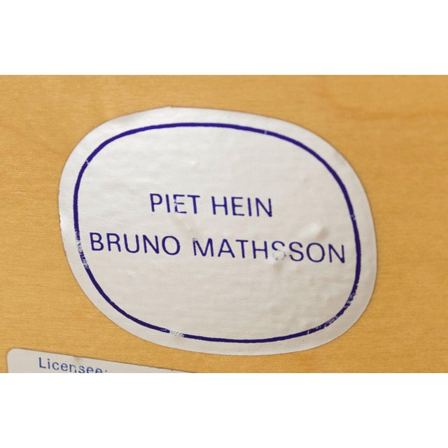 Piet Hein & Bruno Mathsson "Super Ellipse" Coffee Table in Karelian Birch, Sweden, Circa 1960s For Sale - Image 15 of 17