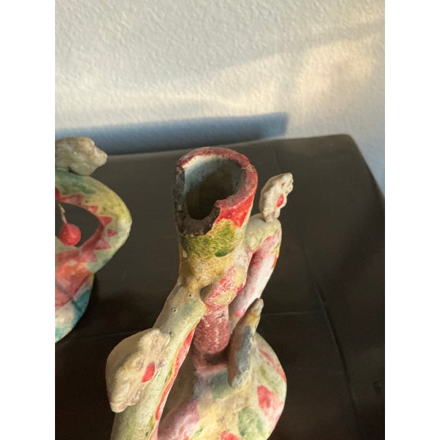 Folk Art A Wonderful Pair for Collectors of Mexican Ceramics, Devotional Arts, and Handmade Folk Traditions For Sale - Image 3 of 10