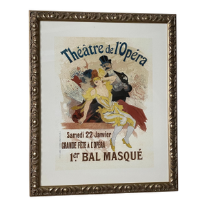 Framed Vintage Jules Cheret Theatre De l'Opera Poster