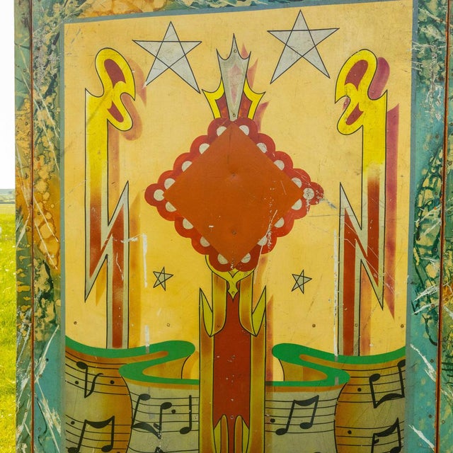 Wood Handpainted Fairground Dodgems Ticket Booth, 1950s For Sale - Image 7 of 18