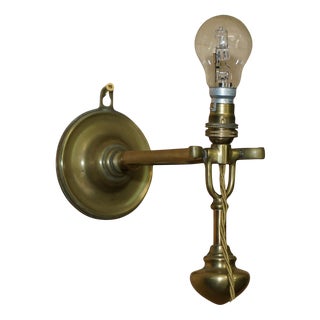 Brass Ship's Master Suite Gimbal Wall or Table Lamp, 1925 For Sale