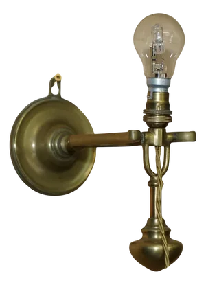 Brass Ship's Master Suite Gimbal Wall or Table Lamp, 1925