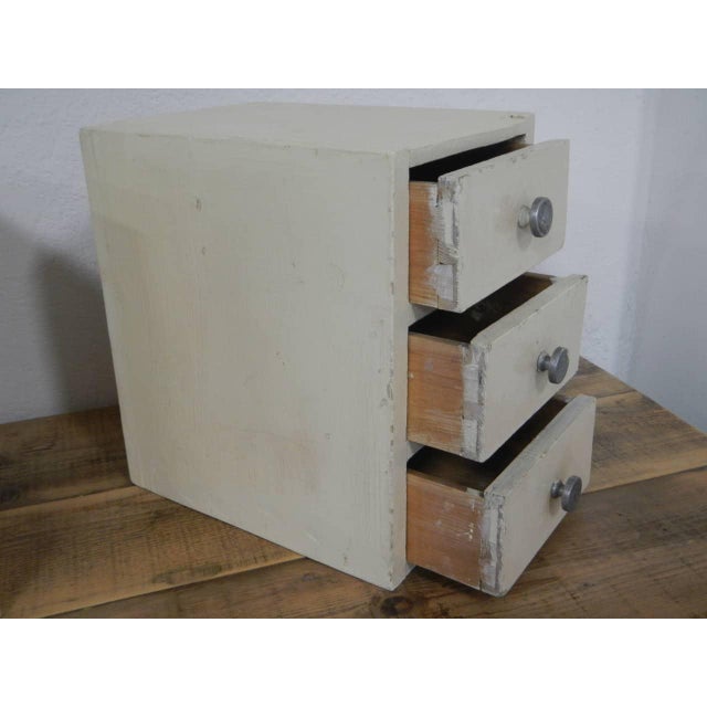 Gray Table Chest of Drawers, 1960s For Sale - Image 8 of 12