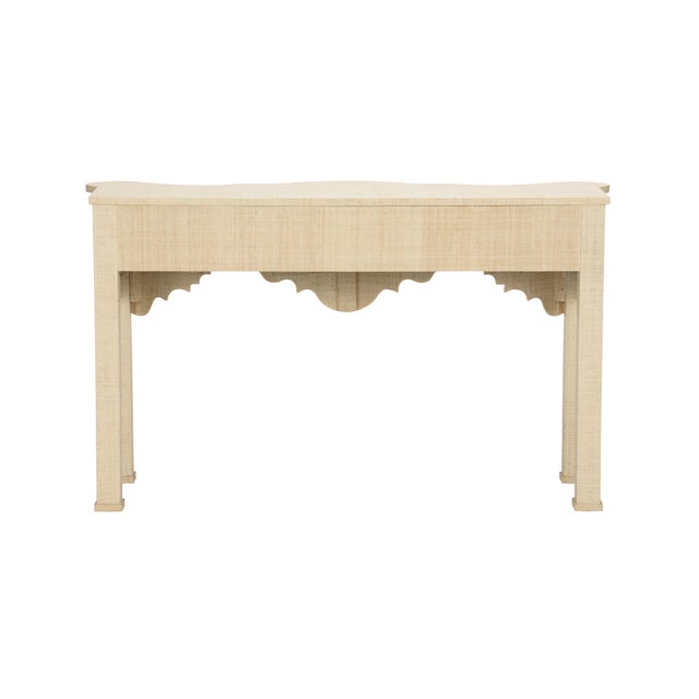 Contemporary Kensington Raffia Console - Natural For Sale - Image 3 of 6