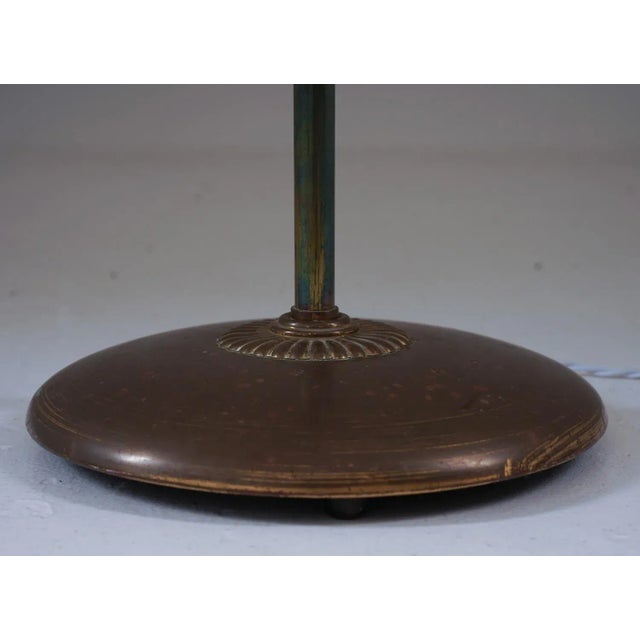 Metal Swedish Modern Floor Lamp attributed to Nordiska Kompaniet, 1940s For Sale - Image 7 of 10