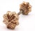 Cast Brass Gilded Fluted Passage Door Knob Set For Sale - Image 6 of 9