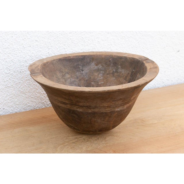 Early 20th Century Antique Oromo Wooden Milk Bowl For Sale - Image 5 of 10