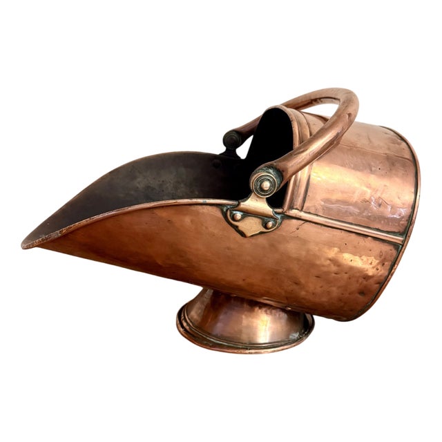 Antique George III Copper Helmet Coal Scuttle, 1800 For Sale