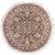 Shabby Chic Floral 1990's Pak-Persian Green/Gray Wool Round Rug- 6'3'' X 6'4'' For Sale - Image 9 of 9