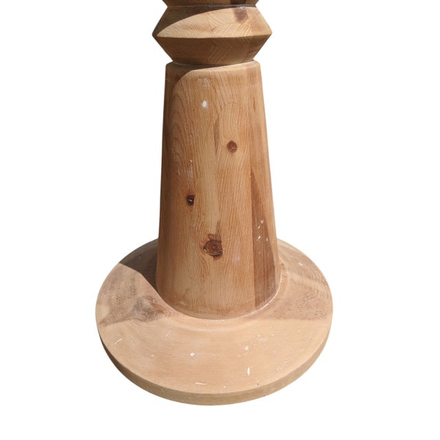 Late 20th Century Vintage Sculptural Coastal Raw Wood Floor Lamp For Sale - Image 5 of 10