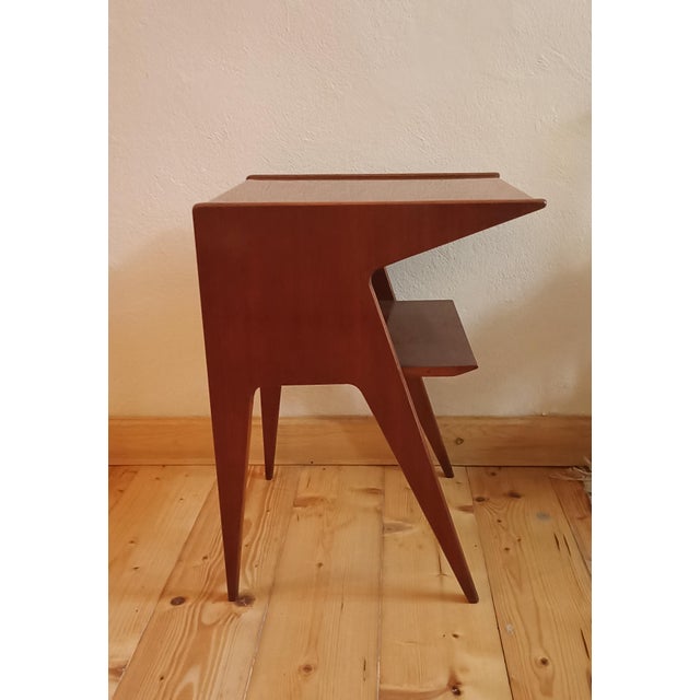 Mid-Century Modern Bedside Table attributed to Silvio Cavatorta, 1950s For Sale - Image 3 of 6