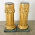 French Pair of Neoclassical Giltwood & Marble Top Columns For Sale In Baton Rouge - Image 6 of 12