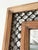 Rustic Woven Lattice Work Mirror with Reeded Wooden Frame, 1980s For Sale - Image 3 of 10