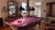 The Monarch: This magnificent Brunswick Blake Collender pool table embodies elegance and grace, tastefully inlaid with...
