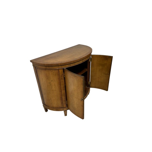 Traditional Mid 20th Century Demi-Lune Cabinet For Sale - Image 3 of 5