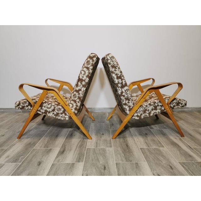 Set of Armchairs attributed to Frantisek Jirak for Tatra, 1960s For Sale - Image 12 of 15