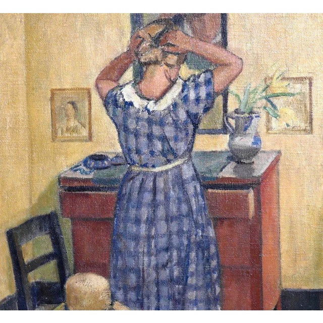 Modern Antique Oil on Canvas by Knud Ove Hilkier, 1900s For Sale - Image 3 of 8