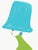 Chapeau Light Blue Et Lime, Limited Edition Art Print by Annie Naranian For Sale
