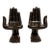 Pair of “Hand & Foot” Surrealist Boudoir Chairs For Sale