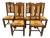 Brutalist Dining Chairs in Straw and Ash Wood, France, 1950s, Set of 6 For Sale