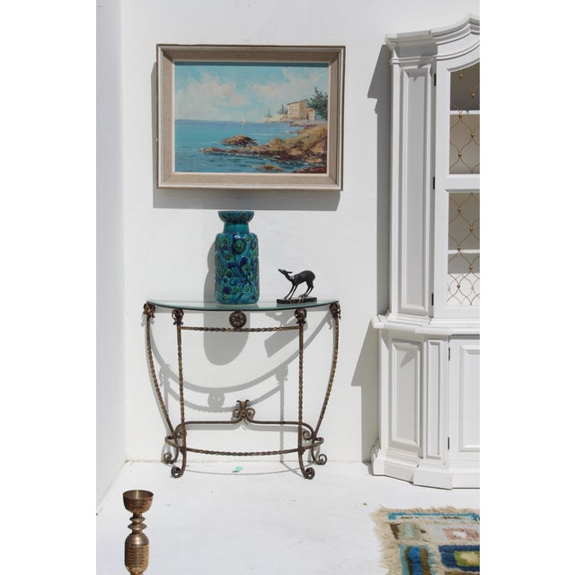 1980s European Costal Scene Painting For Sale - Image 5 of 7