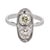 Art Deco 1930s Art Deco Old Cut Diamond 18k White Gold Ring, Size 7 For Sale - Image 3 of 5