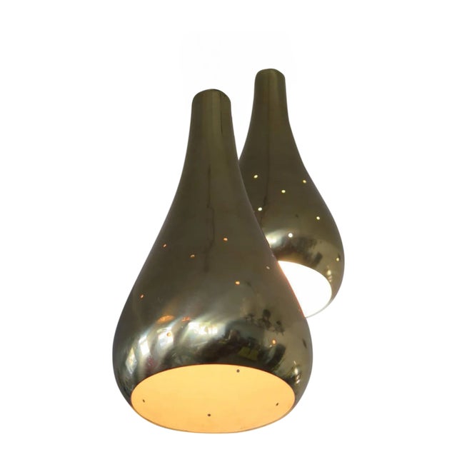 Tynell Style Pendant Lamps - A Pair For Sale