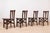 A rare and characterful set of four italian church chairs manufactured by caloi of conegliano veneto, distinguished by...