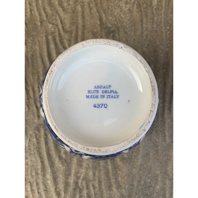 Ardalt Blue Delfia Blue & White Porcelain Ginger Jar For Sale - Image 10 of 10