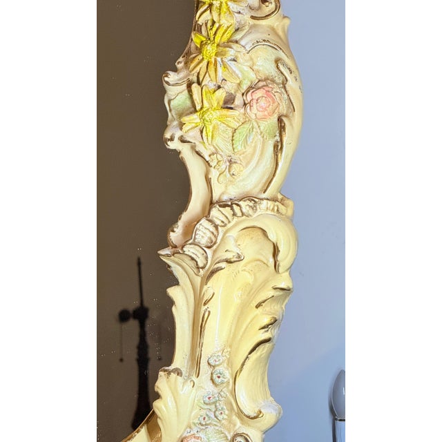 Vintage Finesse Originals Ornate Rococo Floral Wall Mirror For Sale - Image 11 of 18