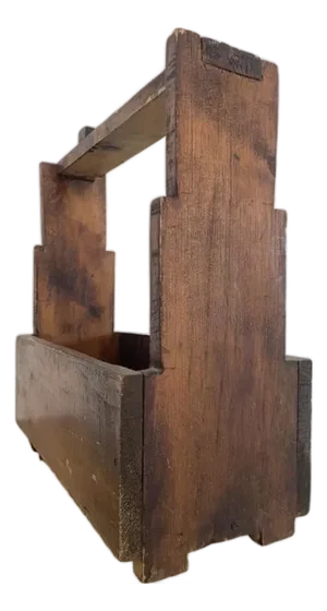 Folk Art Primitive Tool Caddy Display Box