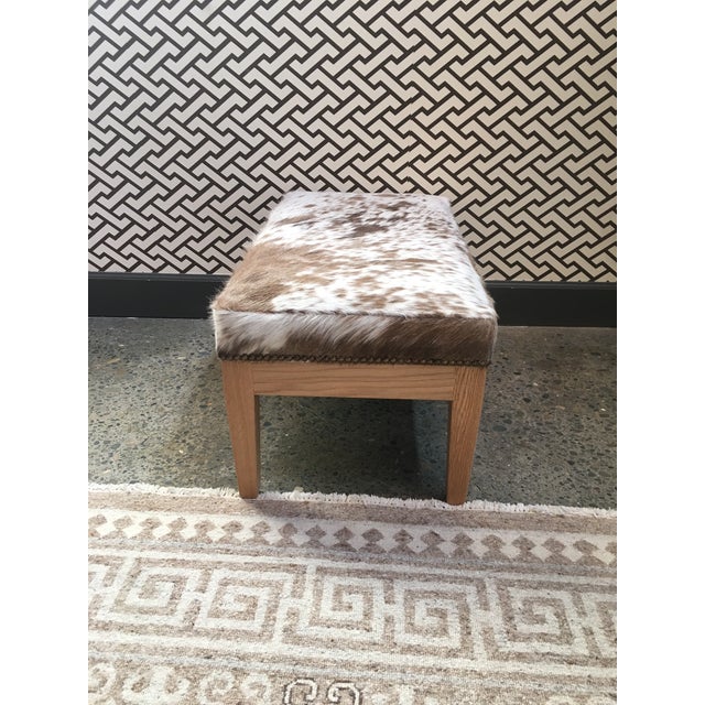 Spotted Hair on Hide Ottoman Chairish