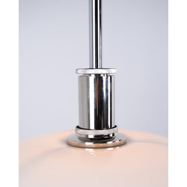 PH 4½-4 Pendant in White Opal Glass and Chrome by Poul Henningsen for Louis Poulsen, 1980 For Sale - Image 3 of 12