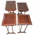 A Very Good Quality Late 19th Century Mahogany Quartetto Nest Of Four Coffee Tables, Having Well Figured Rectangular Tops...