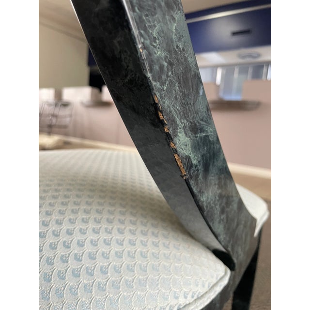 Vintage Lacquered Wood Italian Hollywood Regency Dining Chairs by Pietro Costantini - A Pair For Sale - Image 12 of 13