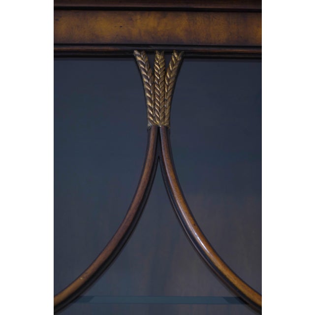 Theodore Alexander Inlaid Mahogany Large China Cabinet For Sale - Image 11 of 18