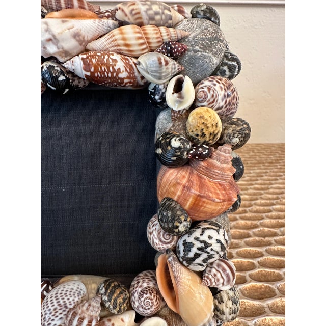 Traditional Vintage Tony Duquette Style Seashell Picture Frame - 1980’s For Sale - Image 3 of 12
