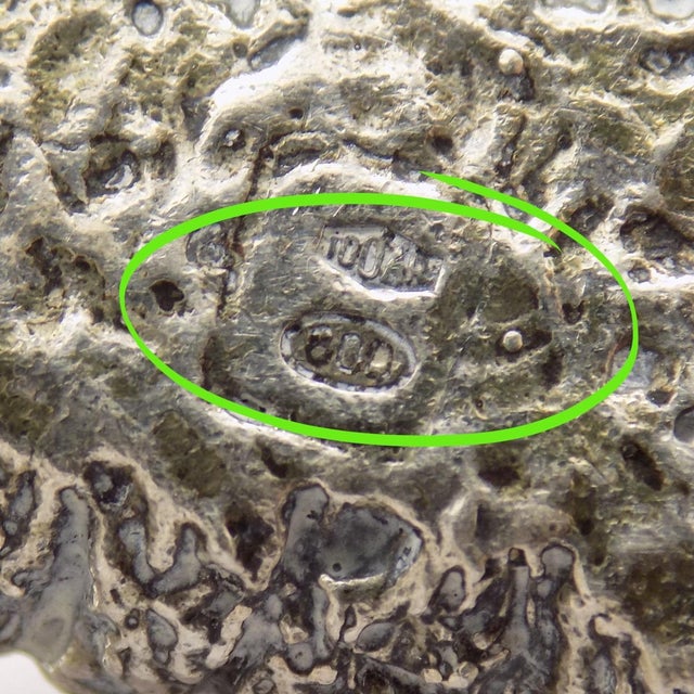 Vintage Italian Handmade Genuine Silver Walrus Figurine Sculpture by Cerreti For Sale - Image 12 of 15