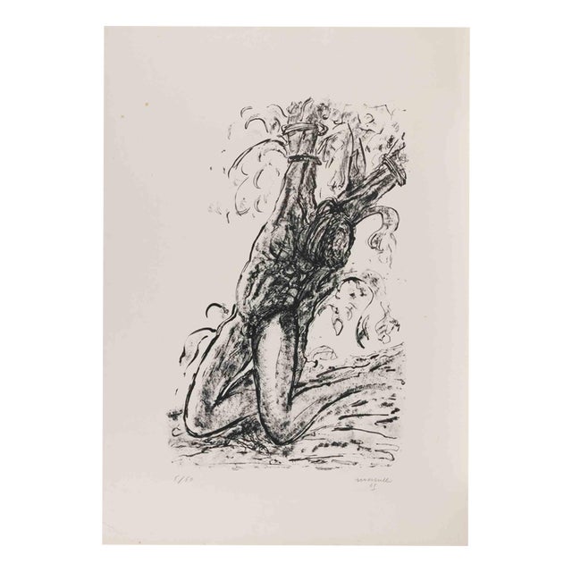 Giuseppe Mazzullo, Torture, 1960s, Lithograph For Sale