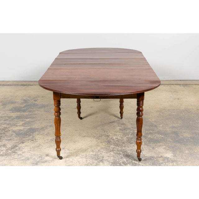 Antique English Victorian Drop-Leaf Dining Table in Mahogany, Late 19th Century For Sale - Image 12 of 18